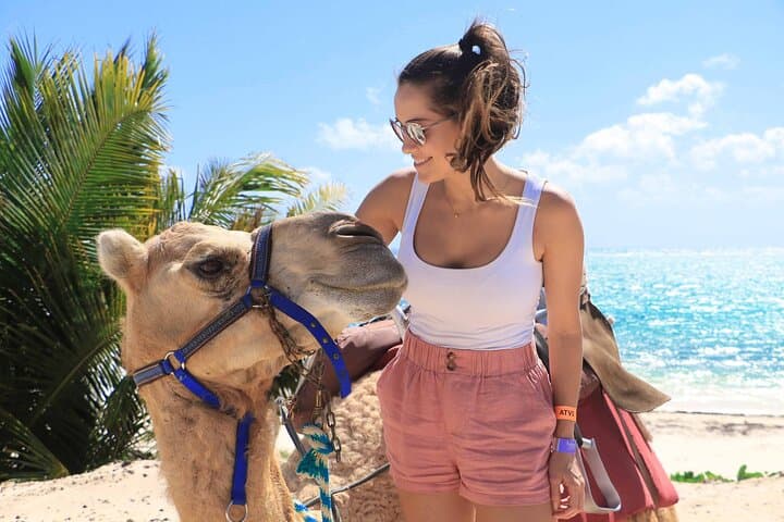Camel Safari in Puerto Morelos: Jungle-to-Beach Ride with Beach Club Access