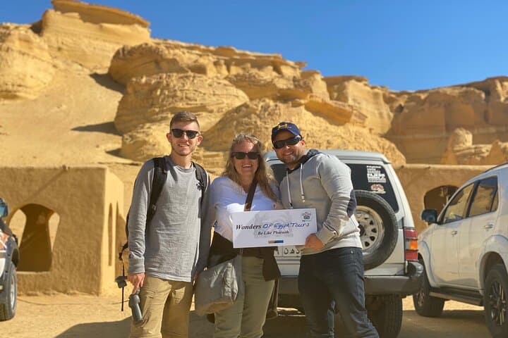 Two-Day Whale Valley & Desert Camping with Giza Pyramids Visit