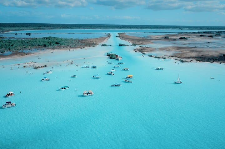 Bacalar Pontoon Tour: Seven Colors Lagoon & Cenote Azul Day Trip from Cancun photo 1
