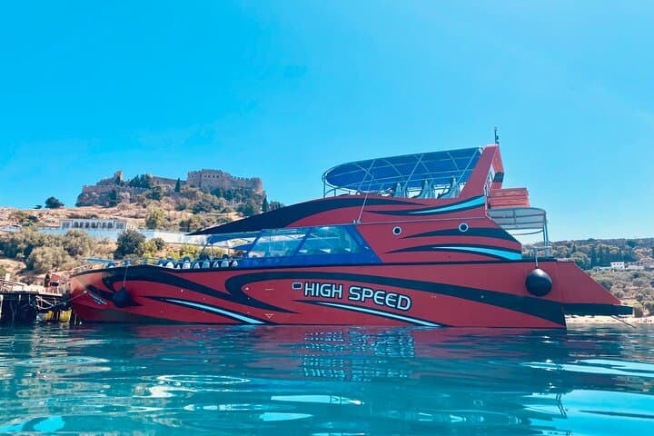 Rhodes High-Speed Boat to Lindos: Fast Ferry, Swim Stop & Village Time photo 3