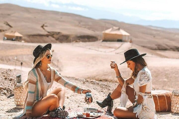 Luxury Agafay Desert & Atlas Mountains Day Trip with Camel Ride from Marrakech photo 2