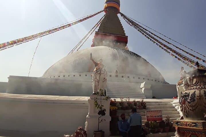 Half-Day Hike to Swayambhunath Stupa — Kathmandu Hilltop Walk and City Views