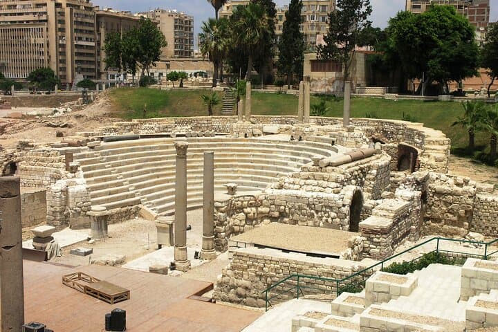 Full-Day Private Alexandria Tour from Cairo: Roman Theater, Catacombs & Library photo 3