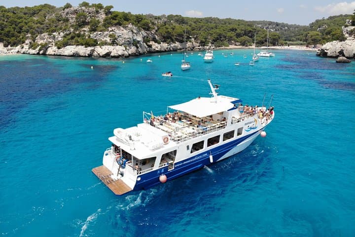 South Menorca Coastal Boat Tour with Paella Lunch
