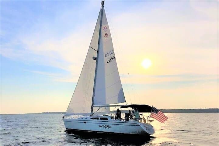 Hilton Head Morning Dolphin Watching and Private Sail in Port Royal Sound