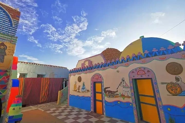 Aswan Philae Temple & Nubian Village Motorboat Tour with Entrance Included