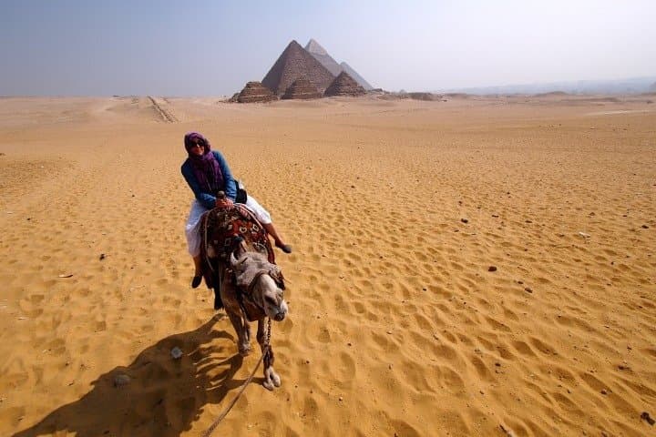 Sunset Camel Ride Around the Giza Pyramids: Bedouin Desert Experience photo 6