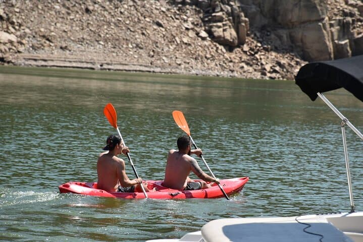 Double Kayak on San Juan Reservoir: Cove-Hopping and Swim Stops from Madrid photo 2