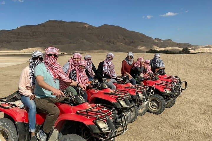Sunset Desert Quad-Bike Safari in Hurghada: Camel Ride & Bedouin Dinner photo 1