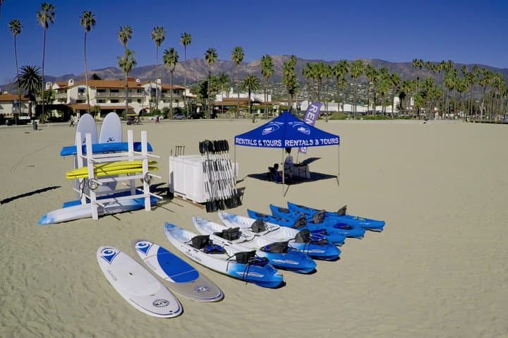 Santa Barbara West Beach Kayak & SUP Rental — Easy Ocean Paddling