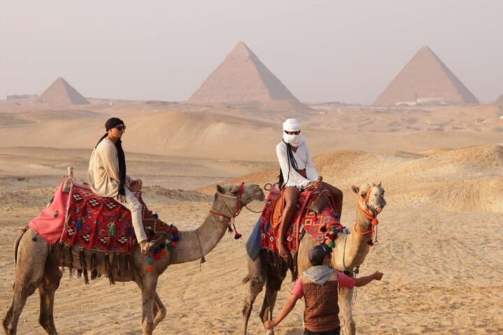 Sunset Camel Ride Around the Giza Pyramids: Bedouin Desert Experience photo 3