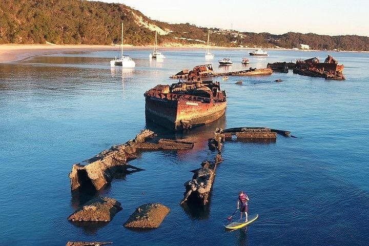 Moreton Island Wrecks Adventure — Tangalooma Snorkel, SUP & Glass‑Bottom Boat photo 2