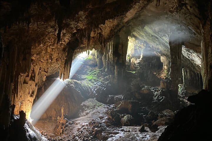 Primitive Karst Cave Exploration Near Yangshuo — Full-Day Guided Caving