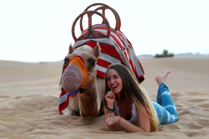 Sunset Camel Safari and Bedouin Dinner at Dubai Desert Conservation Reserve