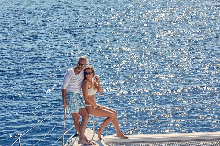 Santorini Catamaran Cruise with BBQ, Open Bar & Snorkeling photo 3