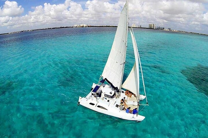 Sail to Isla Mujeres: Catamaran Snorkel & Private Beach Club from Cancun photo 1
