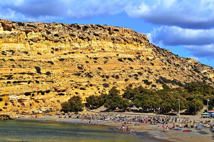 Matala Hippie Caves, Spili Lions & Kournas Lake: Day Trip from Chania photo 1