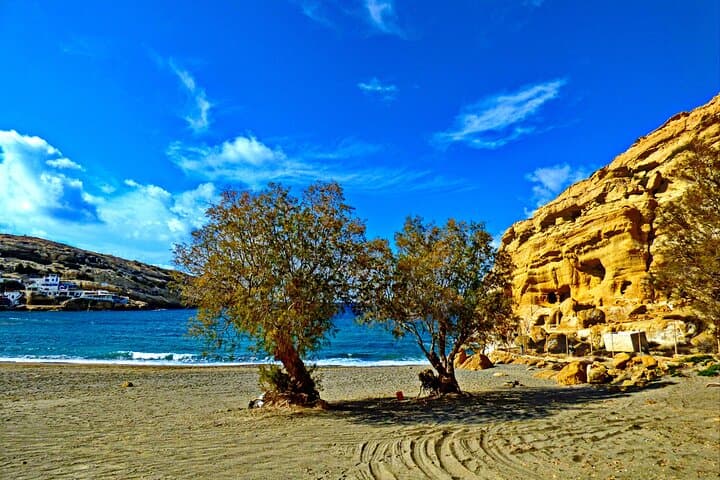 Matala Hippie Caves, Spili Lions & Kournas Lake: Day Trip from Chania photo 2