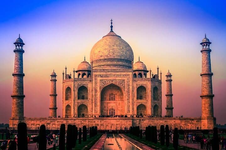 Sunrise Yoga Facing the Taj Mahal at Mehtab Bagh, Agra