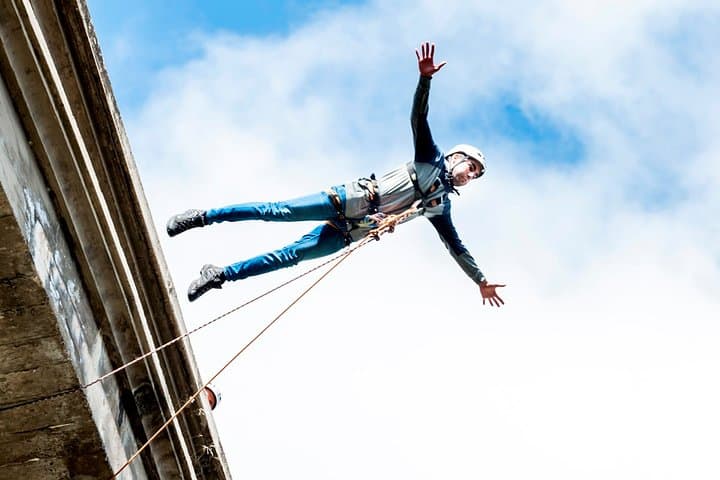 Bungee Jumping Over the Gállego River at Mallos de Riglos