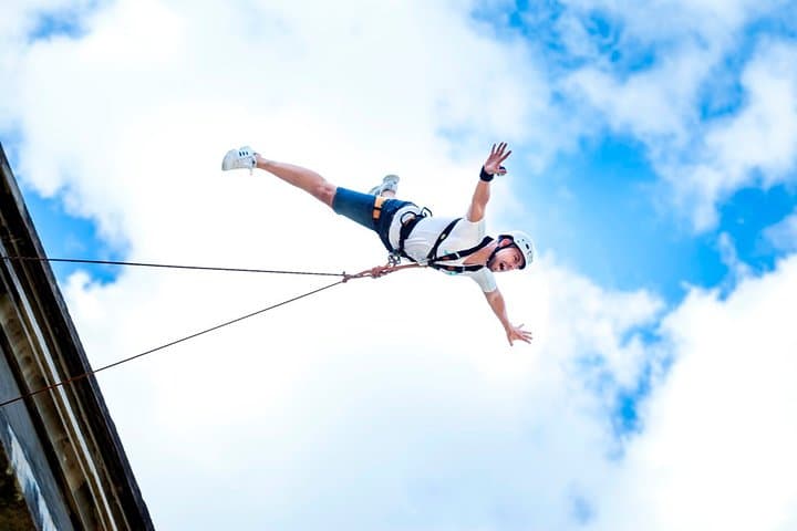 Bungee Jumping Over the Gállego River at Mallos de Riglos photo 2