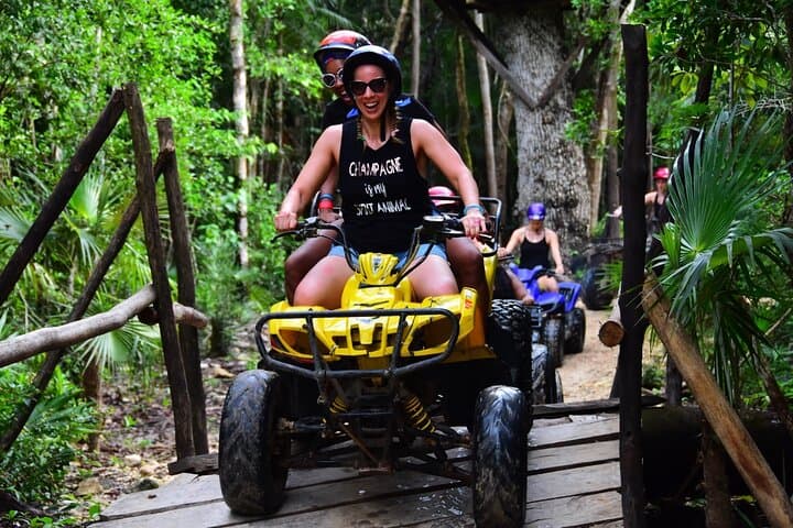 Mayan Jungle Combo: ATV, Zipline & Cenote Swim in Puerto Morelos