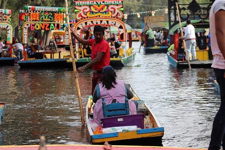 Private Xochimilco & Frida Kahlo Museum Tour — UNAM, Trajinera Ride & Coyoacán Day Trip photo 4