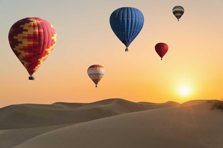 Sunrise Hot Air Balloon Over Dubai Desert with Falcon Show & Camel Experience photo 6