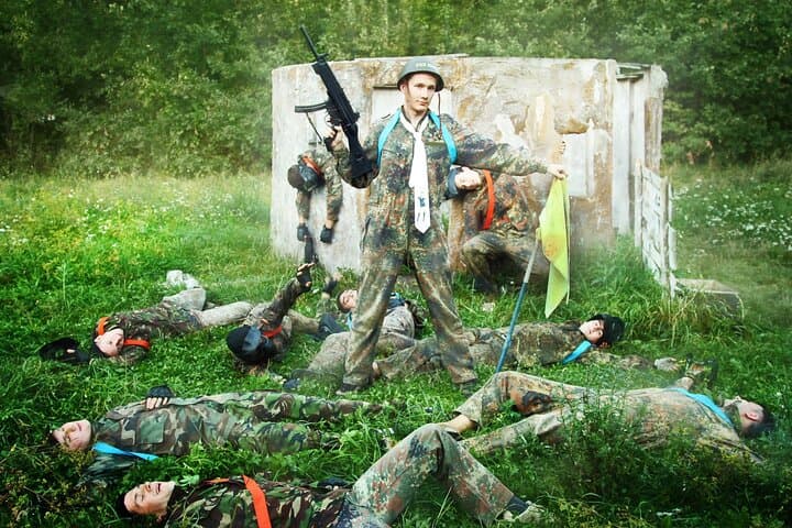 Wrocław Outdoor Paintball with Hotel Transfers — Field Games Near the Oder photo 2