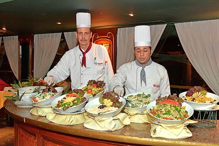 Evening Nile Maxim Dinner Cruise in Cairo: Dinnertime Views, Belly Dance & River Lights photo 2