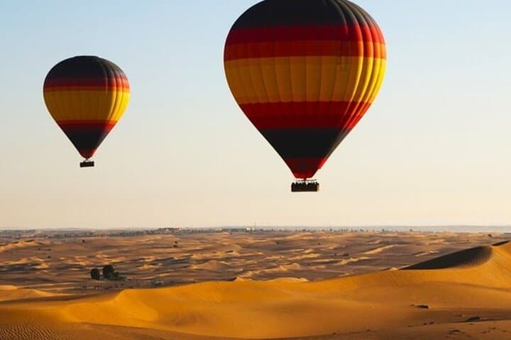 Sunrise Hot Air Balloon Over Dubai Desert with Falcon Show & Camel Experience photo 5