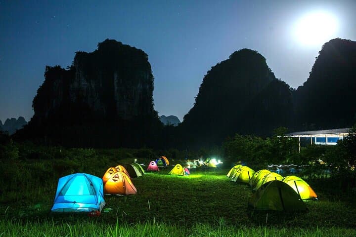 Starglow Camping at Yangshuo Park — Karst Peaks & Riverside Nights