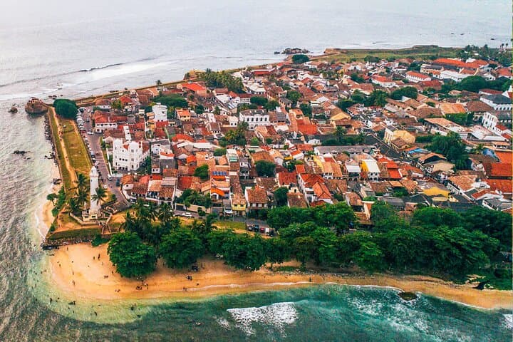 Scenic Galle Air Tour from Koggala Airport (KCT) — Aerial Views of Galle Fort & Coast