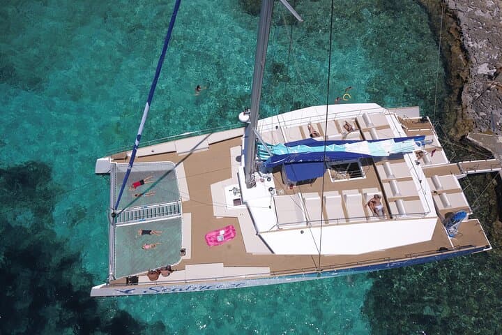 Sail the Blue Lagoon: Catamaran Beaches & Bays Tour in Malta