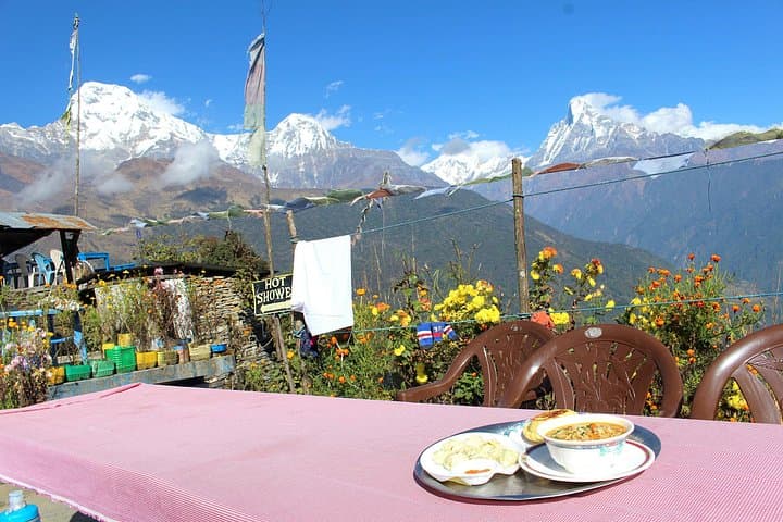 4-Day Poon Hill & Ghandruk Trek — Sunrise over Annapurna from Pokhara photo 2
