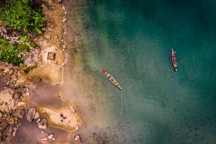Dawki's Crystal Waters: Umngot River & Krang Suri Waterfall Day Trip from Shillong