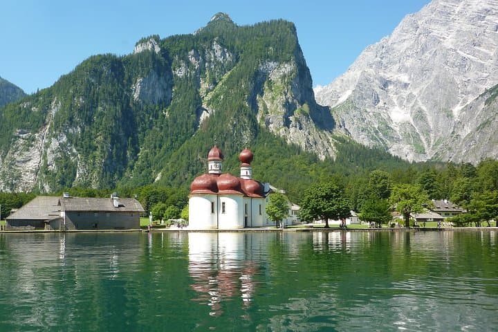Silent Waters and Alpine Walls: Private Königssee Walking & Electric Boat Tour