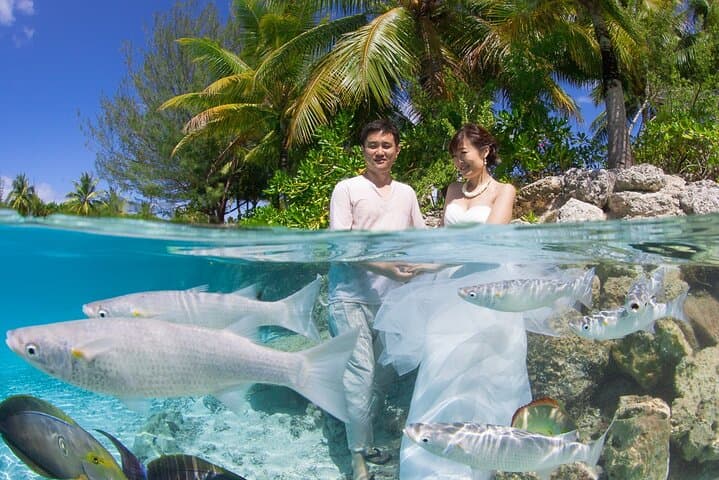 St. Regis Bora Bora Couples Photo Shoot: Romantic Resort Portrait Session photo 4