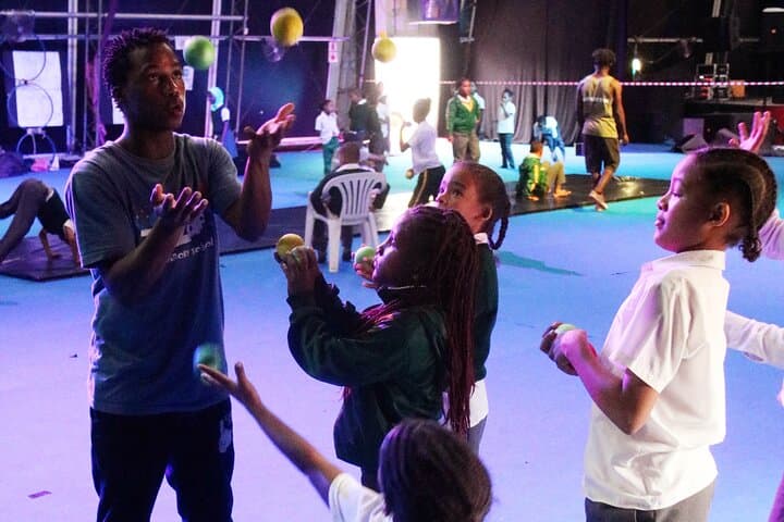 Langa Circus Arts Class in Cape Town — Community Dance, Drumming & Kids Add-On