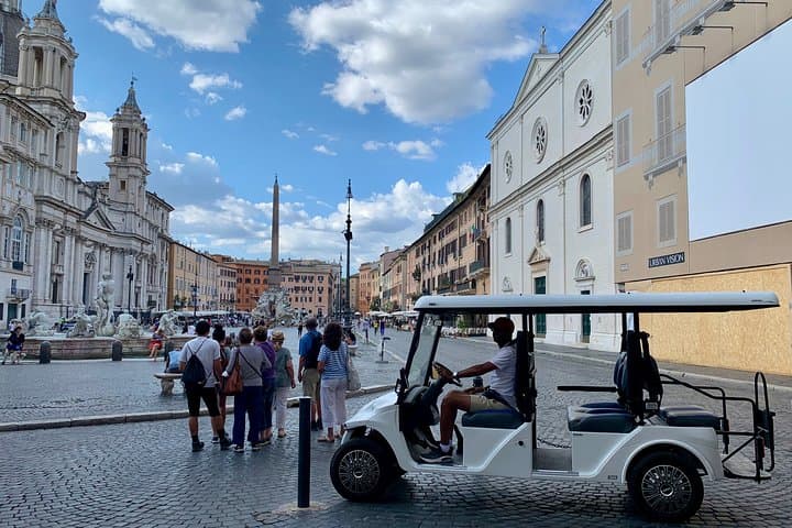 Rome Foodie Golf Cart Tour: Taste Historic Centro in Comfort