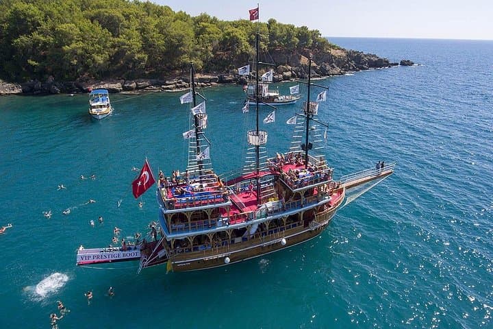 Manavgat Boat Tour from Side: River-to-Sea Cruise, Waterfall & Bazaar Stop