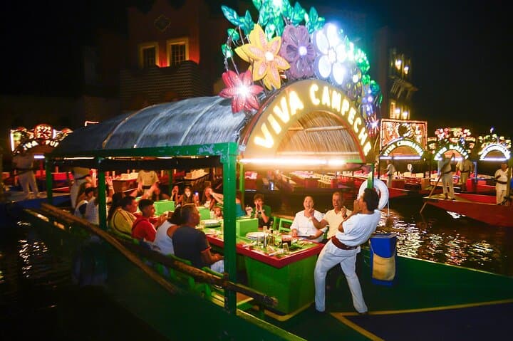 Xoximilco Boat Fiesta: Trajinera Night Cruise with Tequila Tasting in Cancun photo 3
