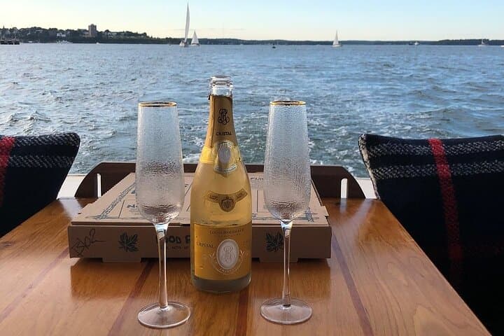 Vintage Lobster Boat Sunset Charter in Casco Bay, Portland (Private, Drinks Included) photo 3