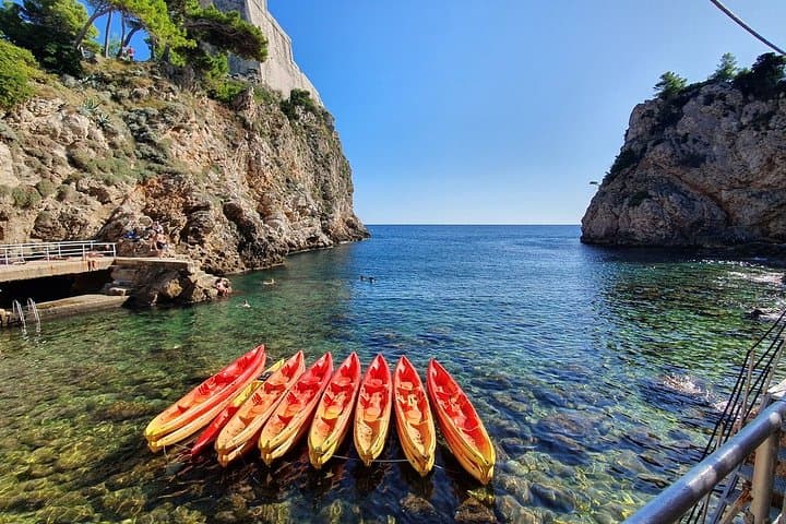 Sunset Sea Kayaking & Wine Tasting in Dubrovnik: Paddle to Betina Cave photo 5