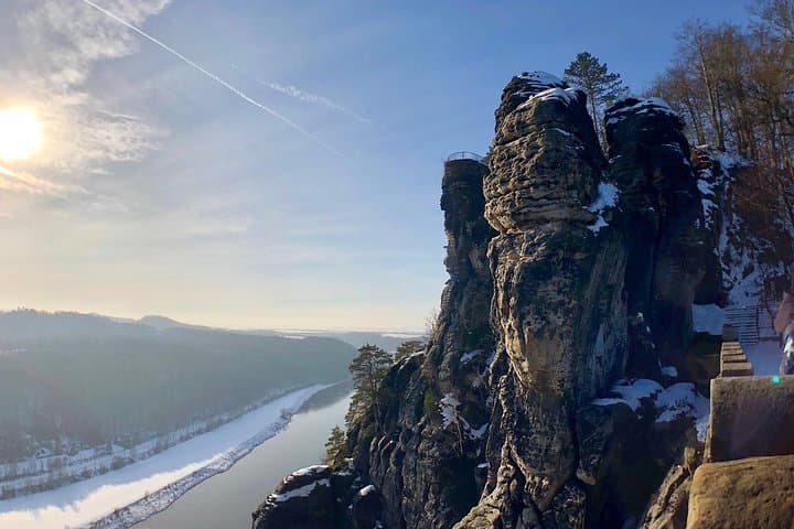 Winter Fairytale: Bohemian and Saxon Switzerland Day Hike to Pravcicka Gate & Bastei Bridge photo 6