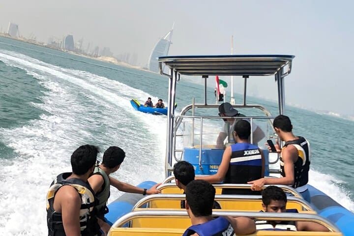 Speedboat Tubing in Dubai: 60-Min Private Group Ride with Burj Al Arab Views photo 2