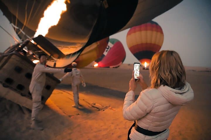 Desert Sunrise Hot Air Balloon Over Dubai Conservation Reserve photo 6