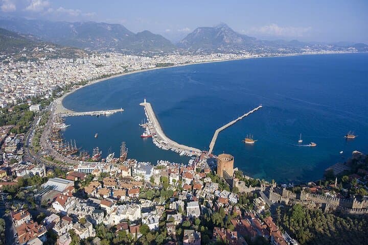 Alanya Day Trip from Side: Castle, Caves, Dim Waterfall & Boat Tour