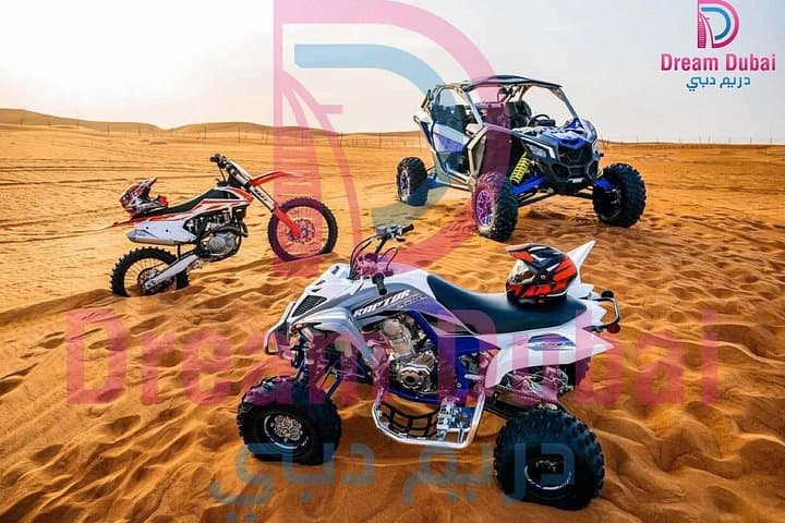 Dubai Desert Quad Bike Adventure — 1 Hour on a 700 Raptor ATV