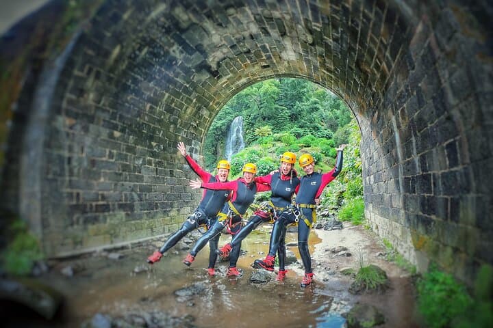 Canyoning in Ribeira dos Caldeirões: Azores Waterfall Rappels and Jumps photo 4